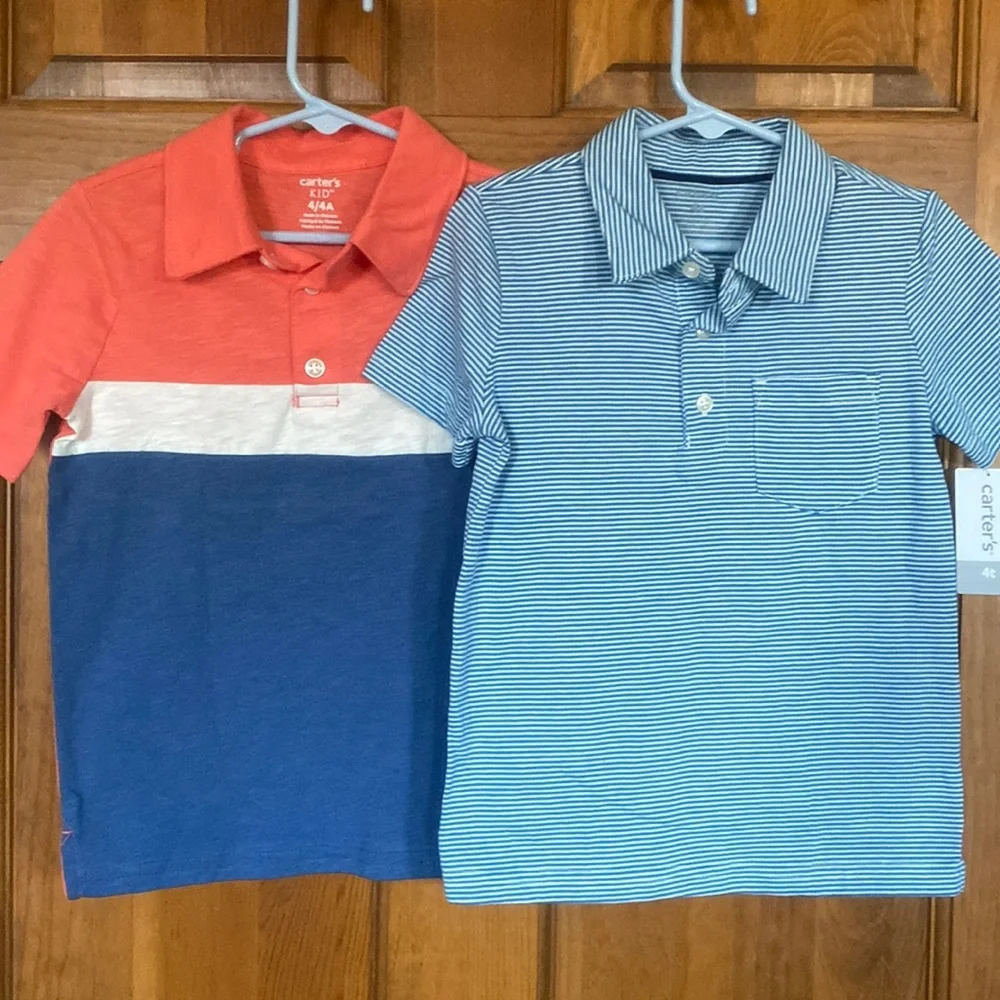 NWT Carter’s 4t/4 polo shirts